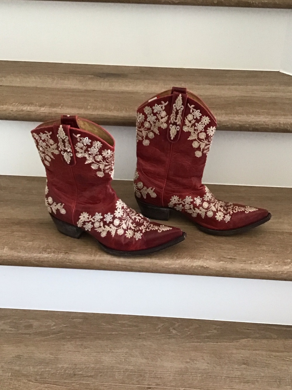 Yippee Ki Yay by Old Gringo handcrafted Mexico cowgirl boots sz 6.5 B Leather